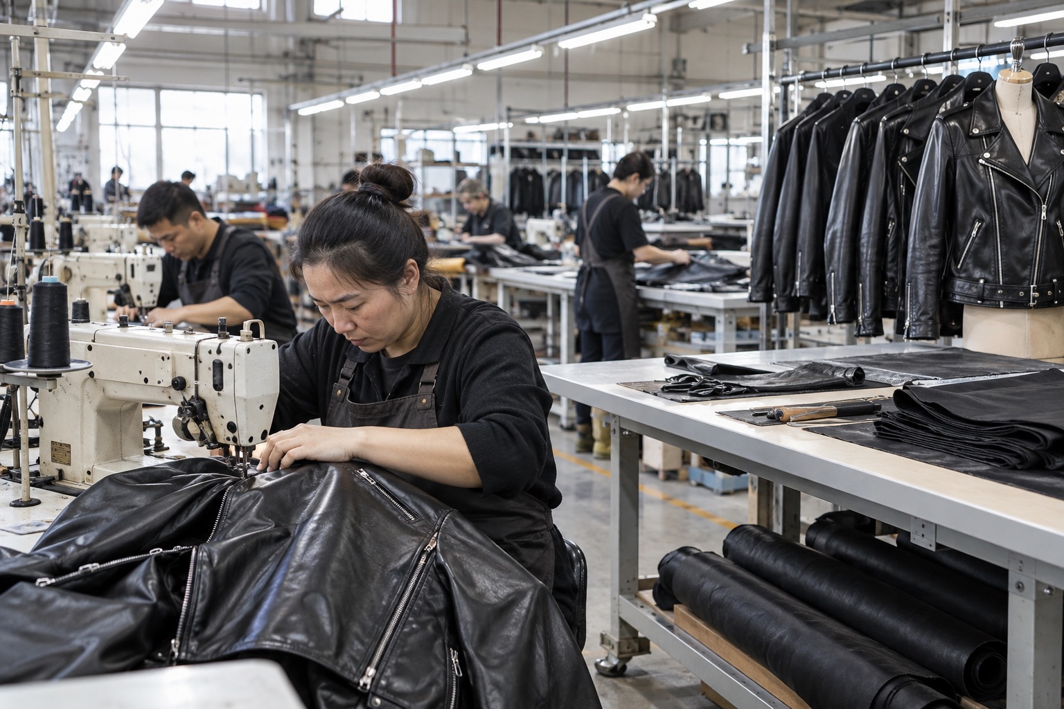 尚革服饰店生产作业环境